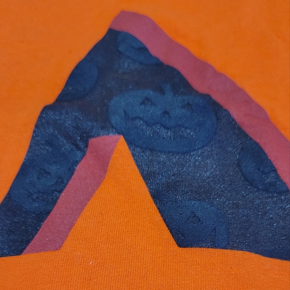 Pumkin Graphic Print Tee Shirt Size XL Jack-o-lantern Short Sleeve Crewneck Fun - Picture 10 of 14
